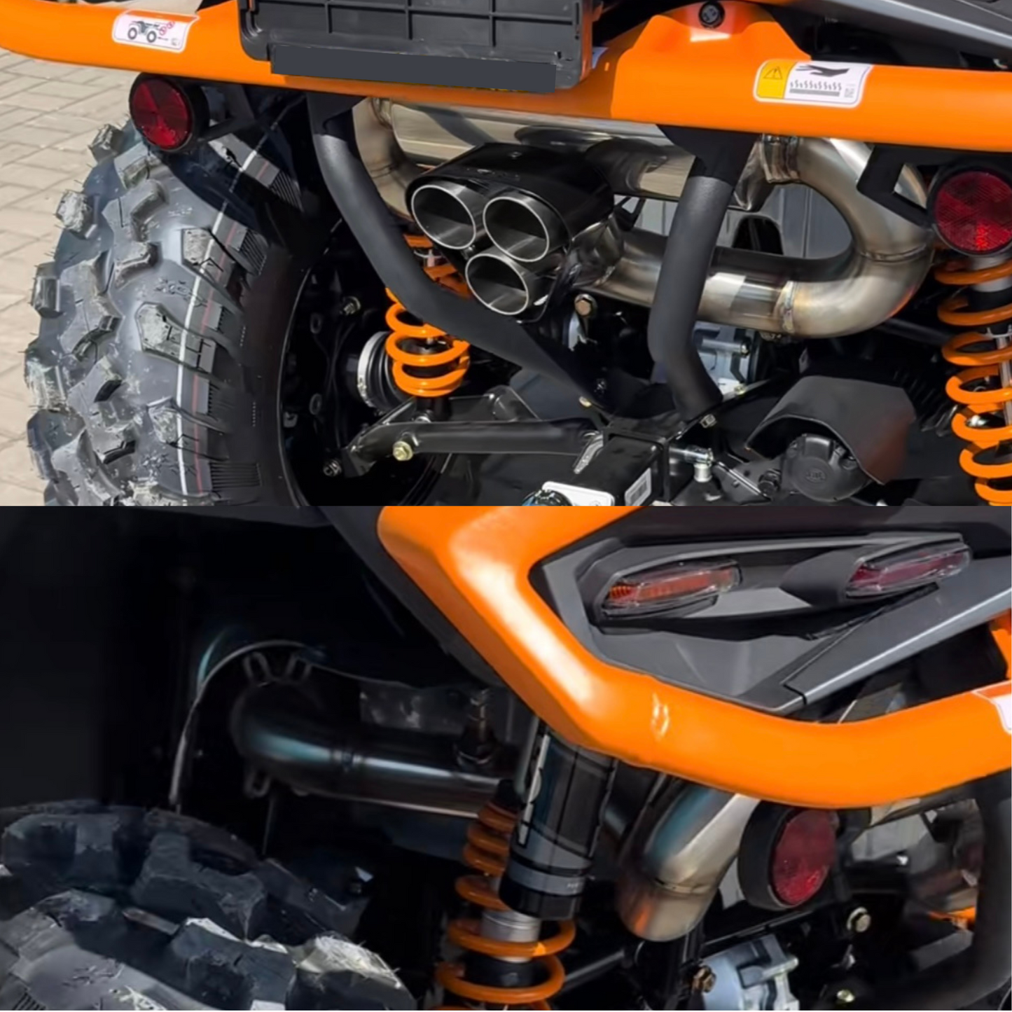 Zerra Triple Exit Exhaust - Can-Am Outlander G3 850/1000