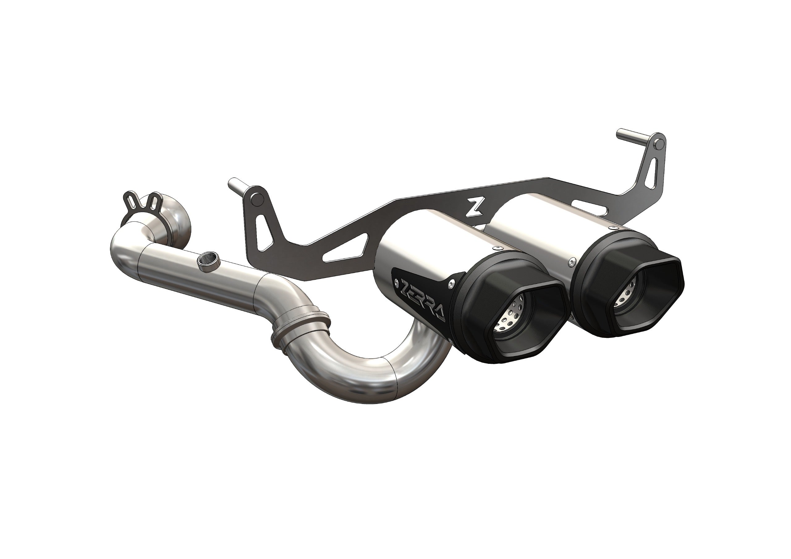 Zerra HEX Dual Center-Exit Exhaust - Can-Am Outlander G3 850
