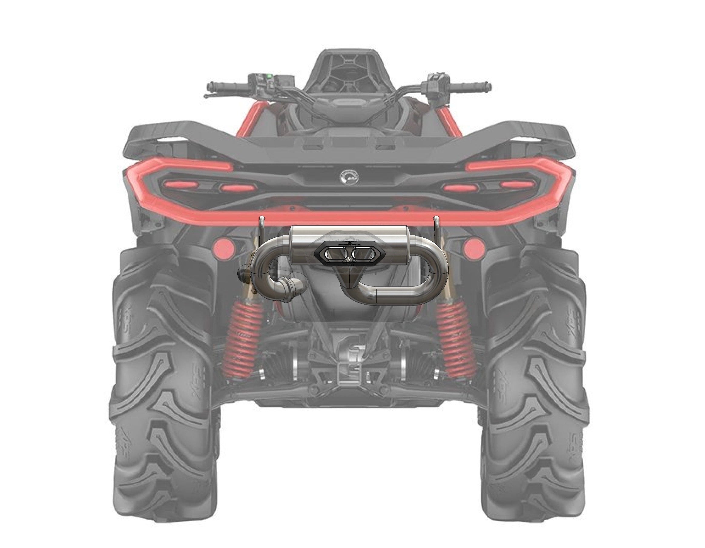 Zerra EVO Center-Exit Exhaust - Can-Am Outlander G3 850/1000