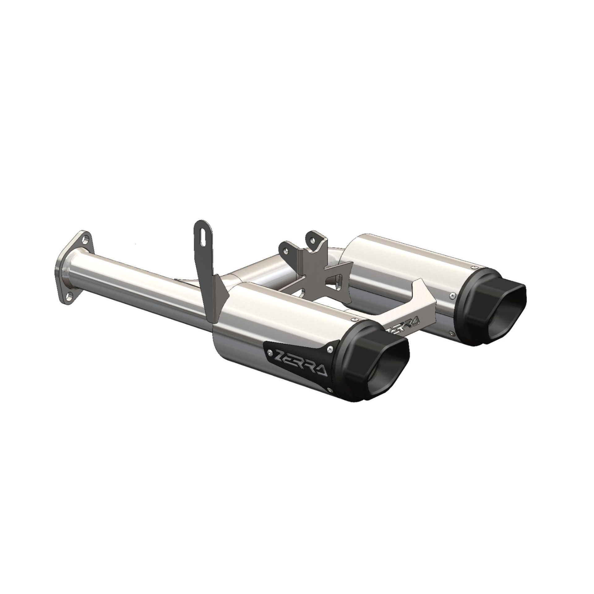 Zerra HEX Dual Rear-Exit Exhaust - Gen 3 CF Moto 1000/850 (X10/X8 Zerra HEX Dual Rear-Exit Exhaust - Gen 3 CF Moto 1000/850 (X10/X8