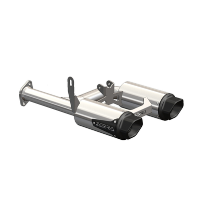 Zerra HEX Dual Rear-Exit Exhaust - Gen 3 CF Moto 1000/850 (X10/X8) | Goes Terrox 1000